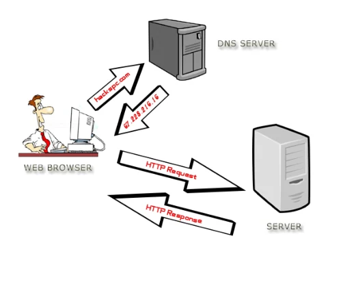 การค้นหา IP address ผ่าน DNS เซิร์ฟเวอร์